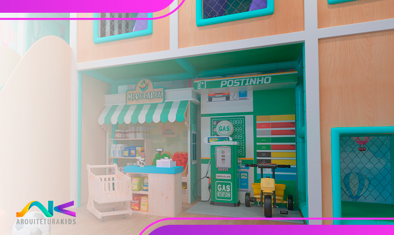 O uso de parques outdoor para atrair clientes e promover vendas em espaços comerciais infantis